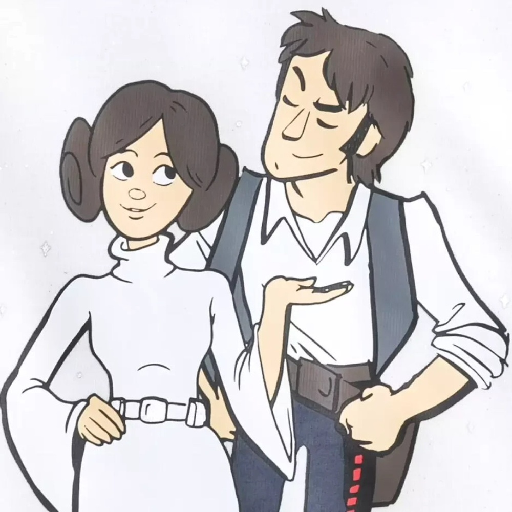 Disney Star Wars Princess Leia & Han Solo "I Love You'' Spirit Jersey Adult NEW - Picture 3 of 4